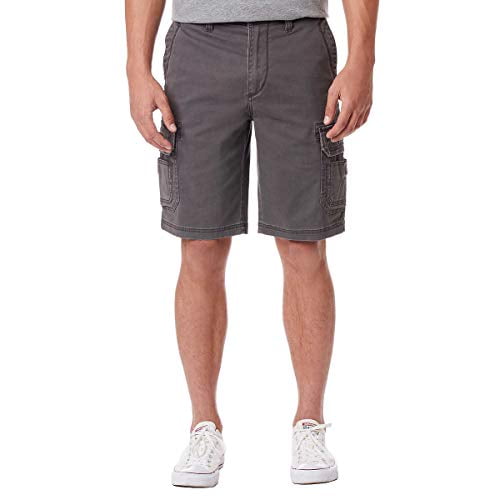 Men/'s Union Bay 6 Pocket Stretch Cargo Shorts Size 30 Flex Waist Beige Khaki